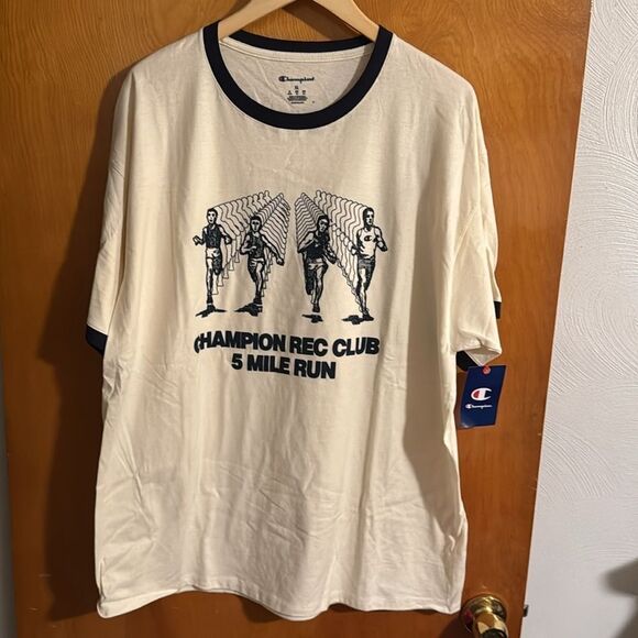 Champion Tshirt Mens XL Ringer Tee - Picture 1 of 2